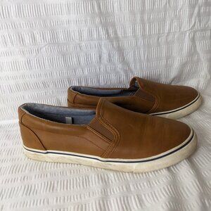 Cat & Jack Boys Tan Slip On Loafers Size 4